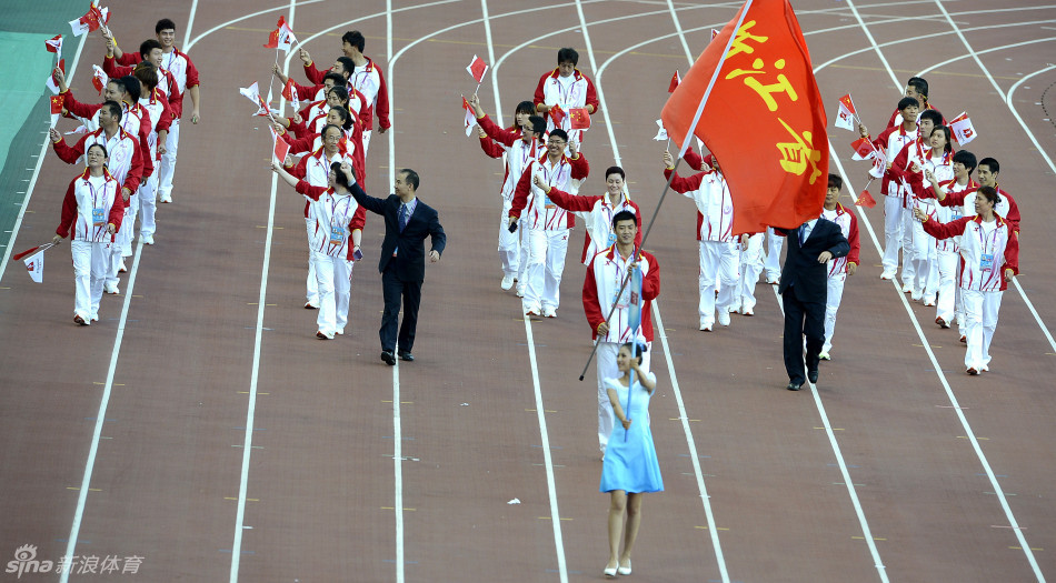 全运会运动员入场仪式_高清图集_新浪网