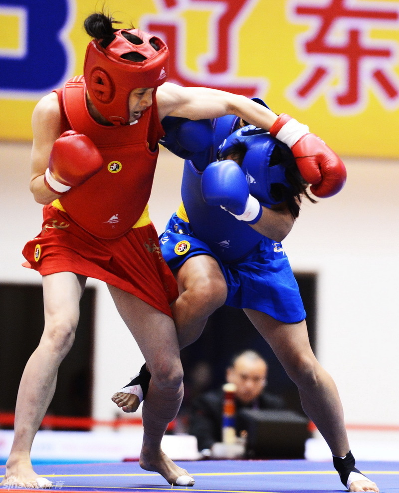 武术散打女子团体赛_高清图集_新浪网