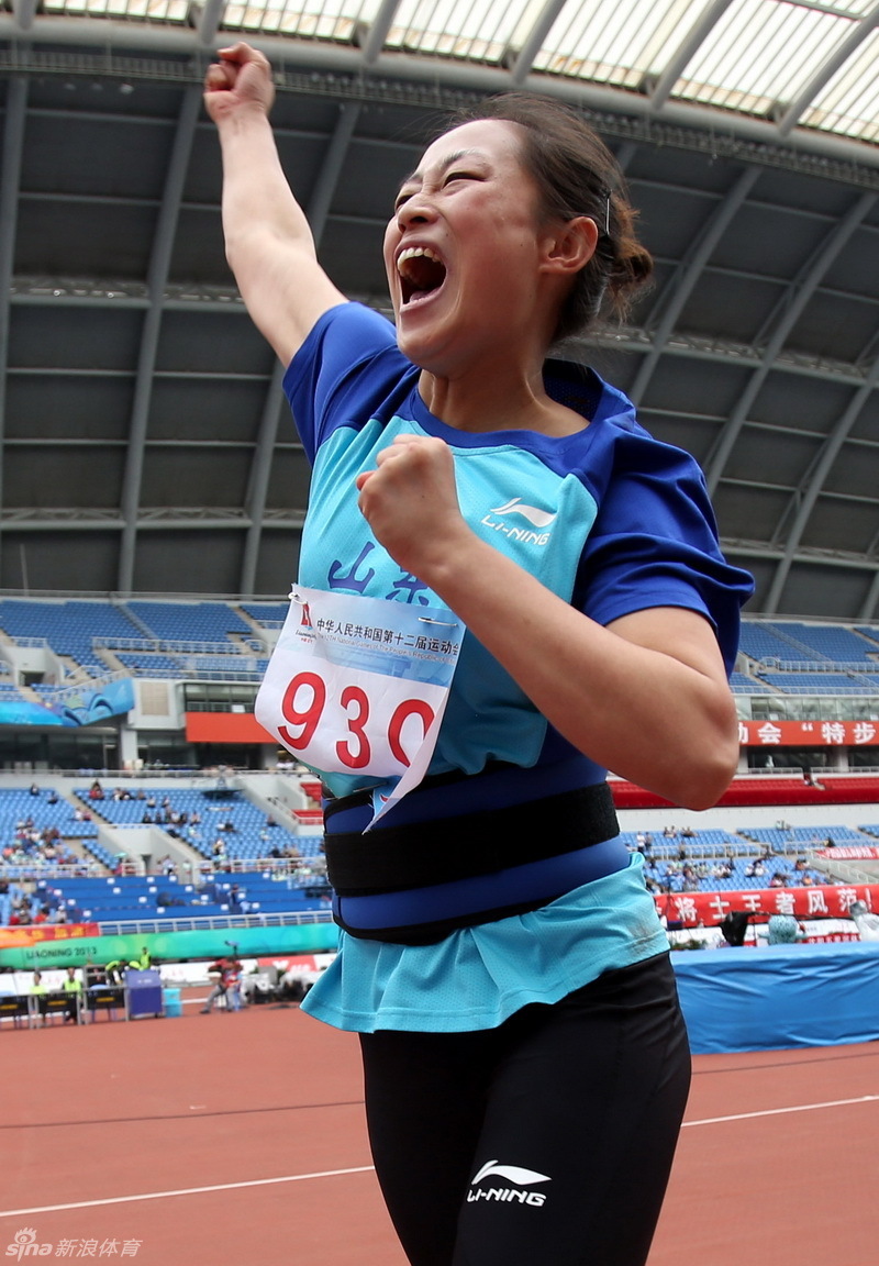 李玲蔚夺女子标枪冠军_高清图集_新浪网