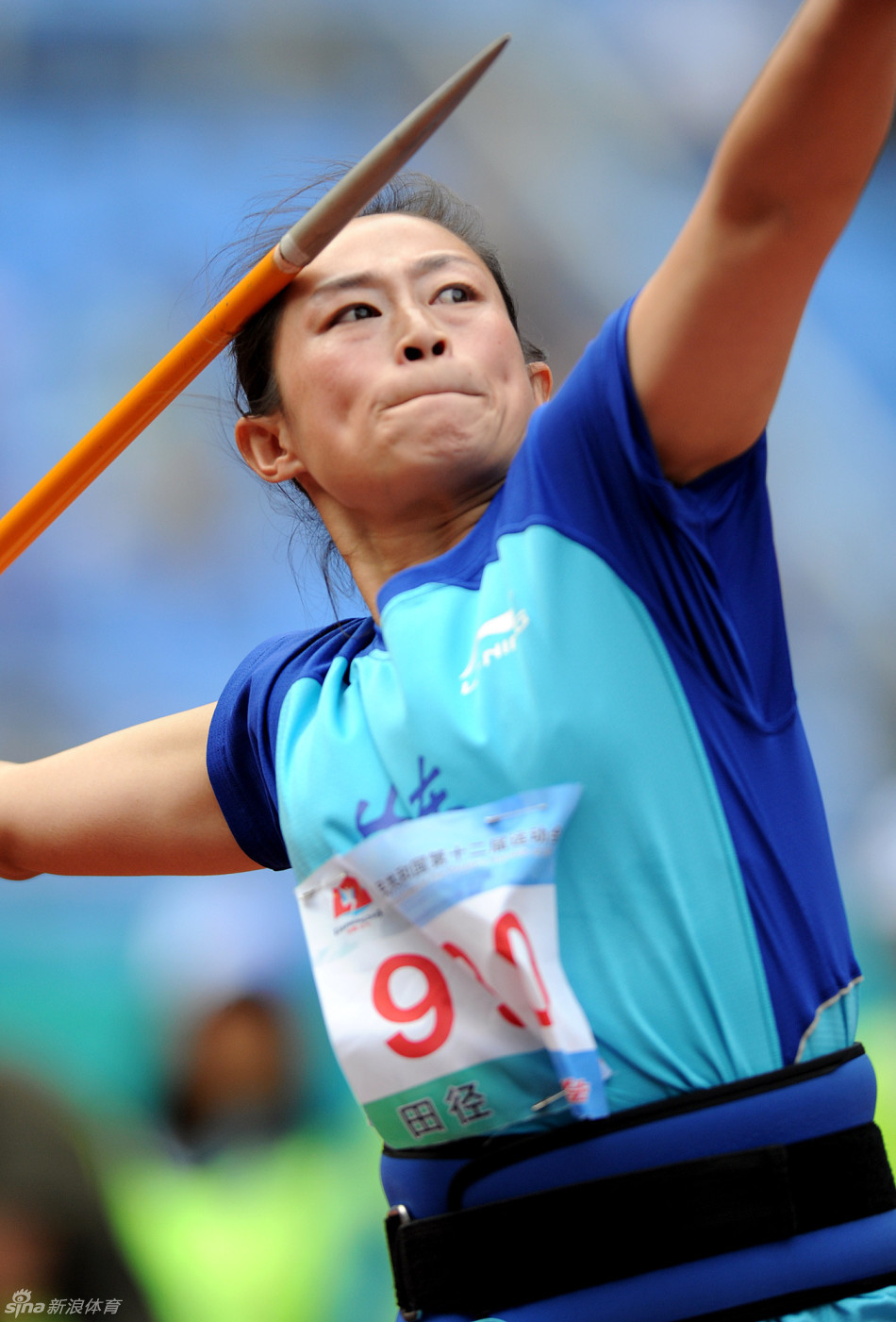 女子标枪李玲蔚夺冠_高清图集_新浪网
