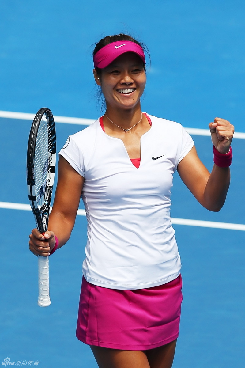 澳网李娜完胜进四强_高清图集_新浪网
