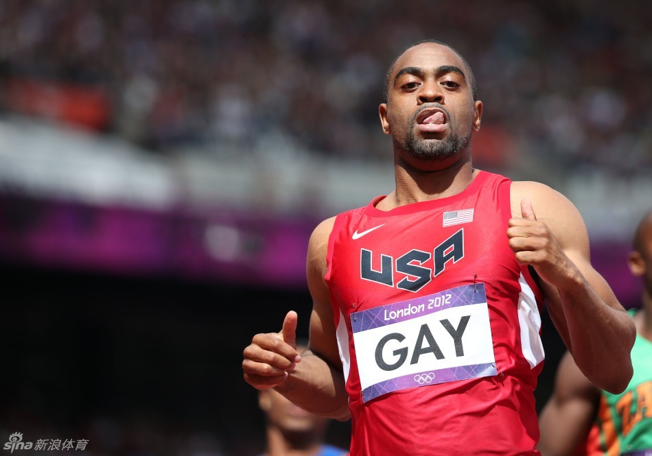 盖伊在伦敦奥运会100米预赛
