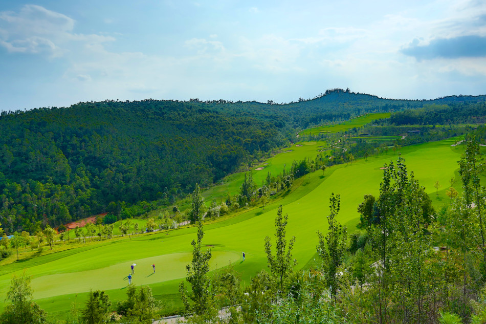 玉龙湾高尔夫球场震撼美景_高清图集_新浪网