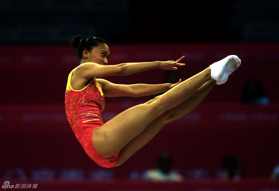 朱雪莹在比赛中