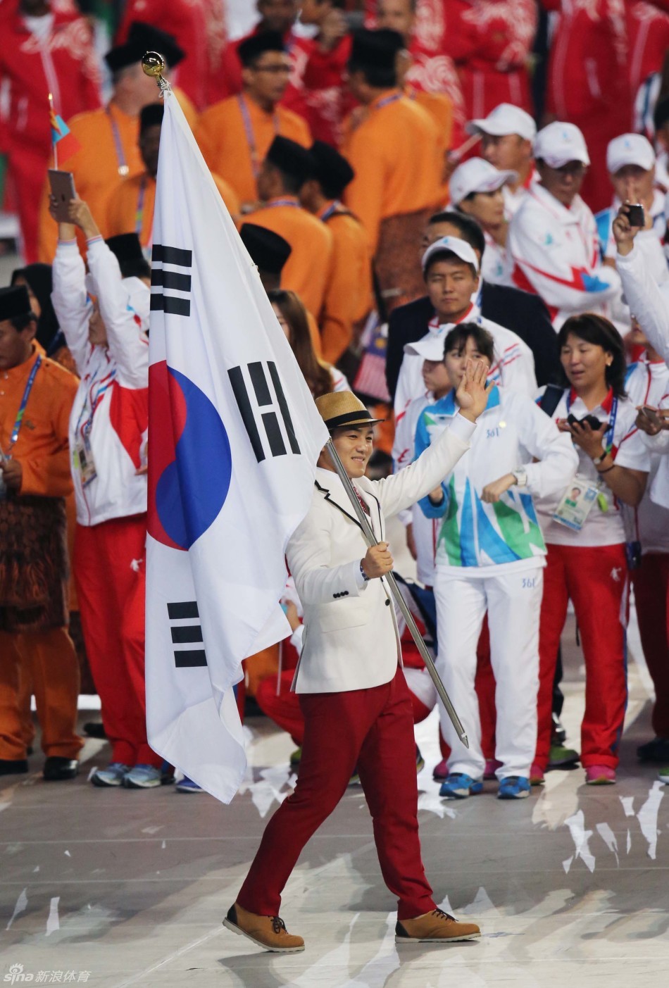 仁川亚运会运动员入场仪式_高清图集_新浪网