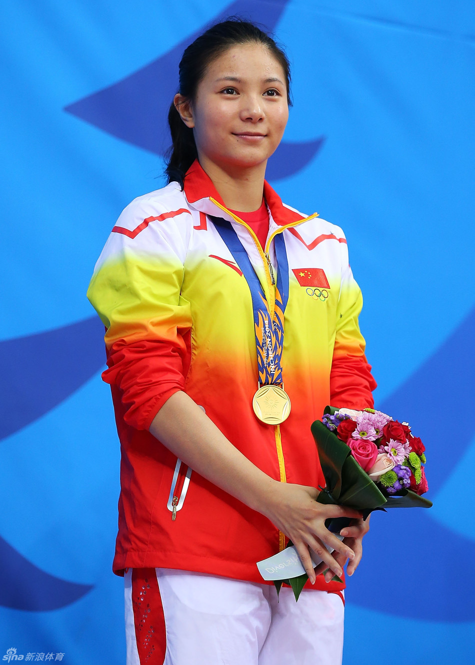 何姿亚运3米板摘金_高清图集_新浪网