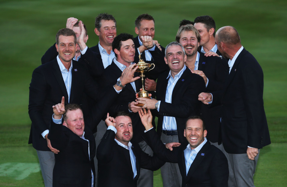 莱德杯欧洲队庆祝夺冠_高清图集_新浪网