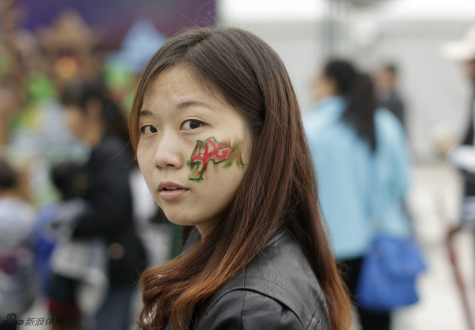 华彬lpga赛观众彩绘脸