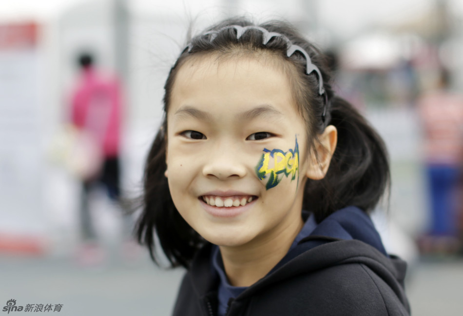 华彬lpga赛观众彩绘脸