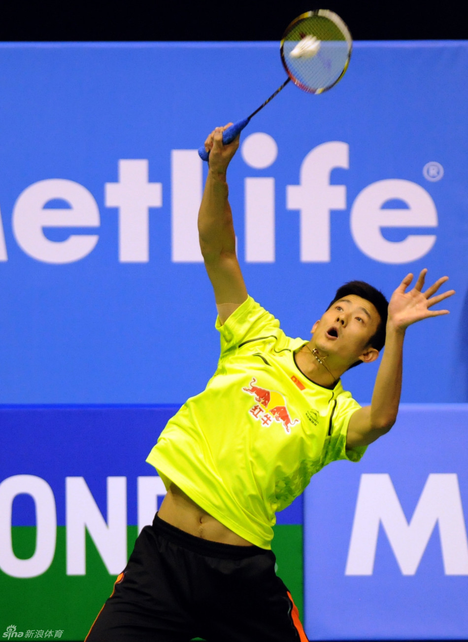 香港羽球赛谌龙进决赛_高清图集_新浪网