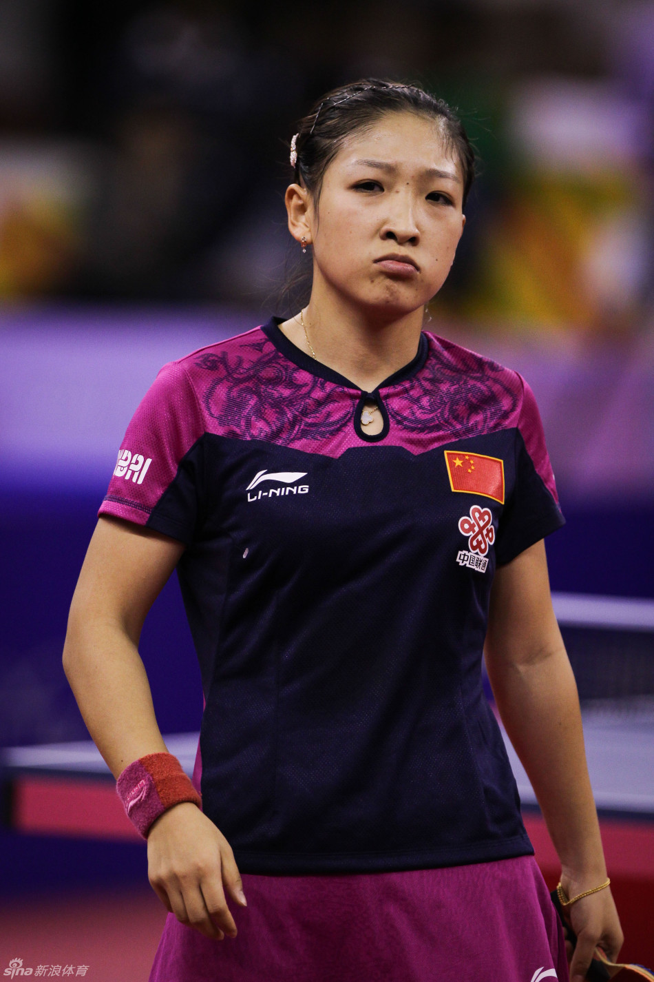 刘诗雯难掩失落