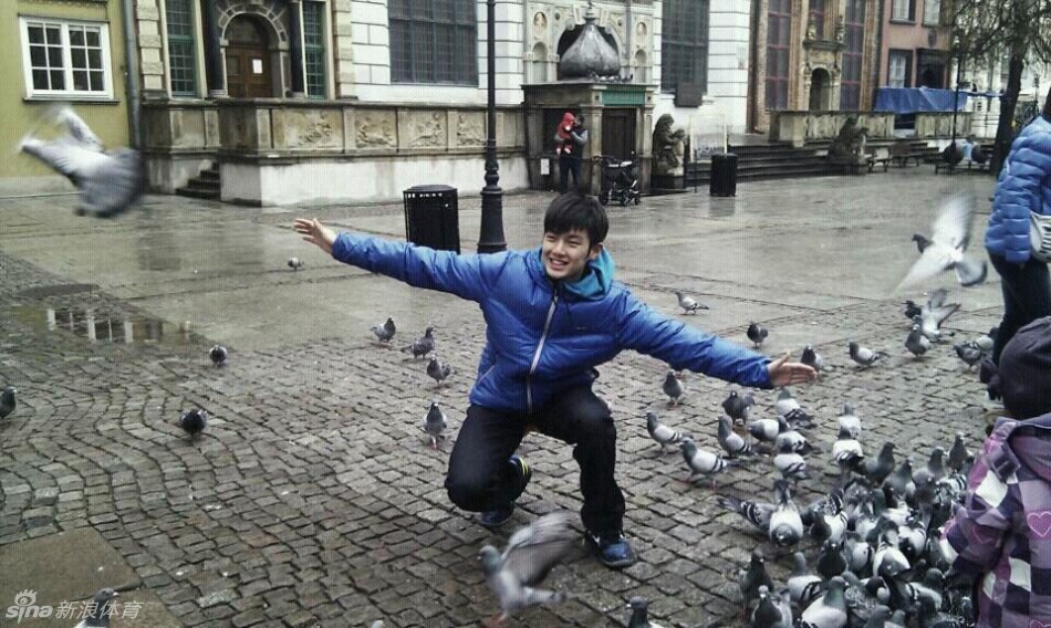 击剑小男神董力帅照