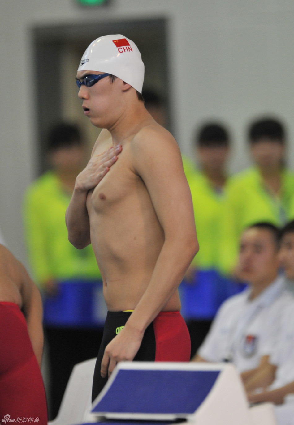 中国游泳新蛙王李响帅气照_高清图集_新浪网