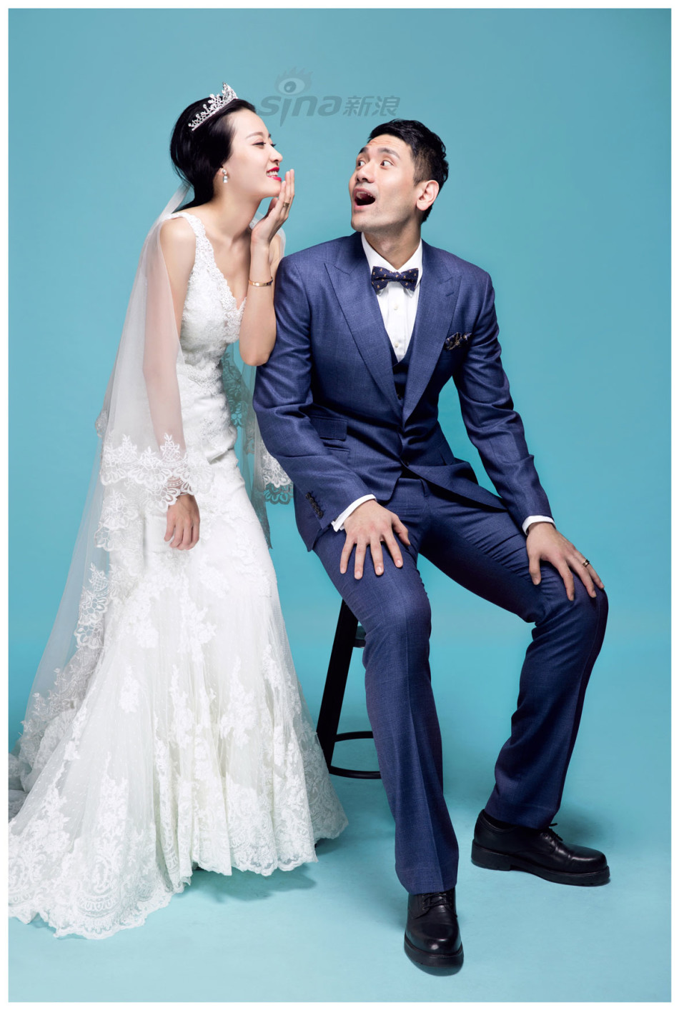 钟诚和美妻结婚写真_高清图集_新浪网