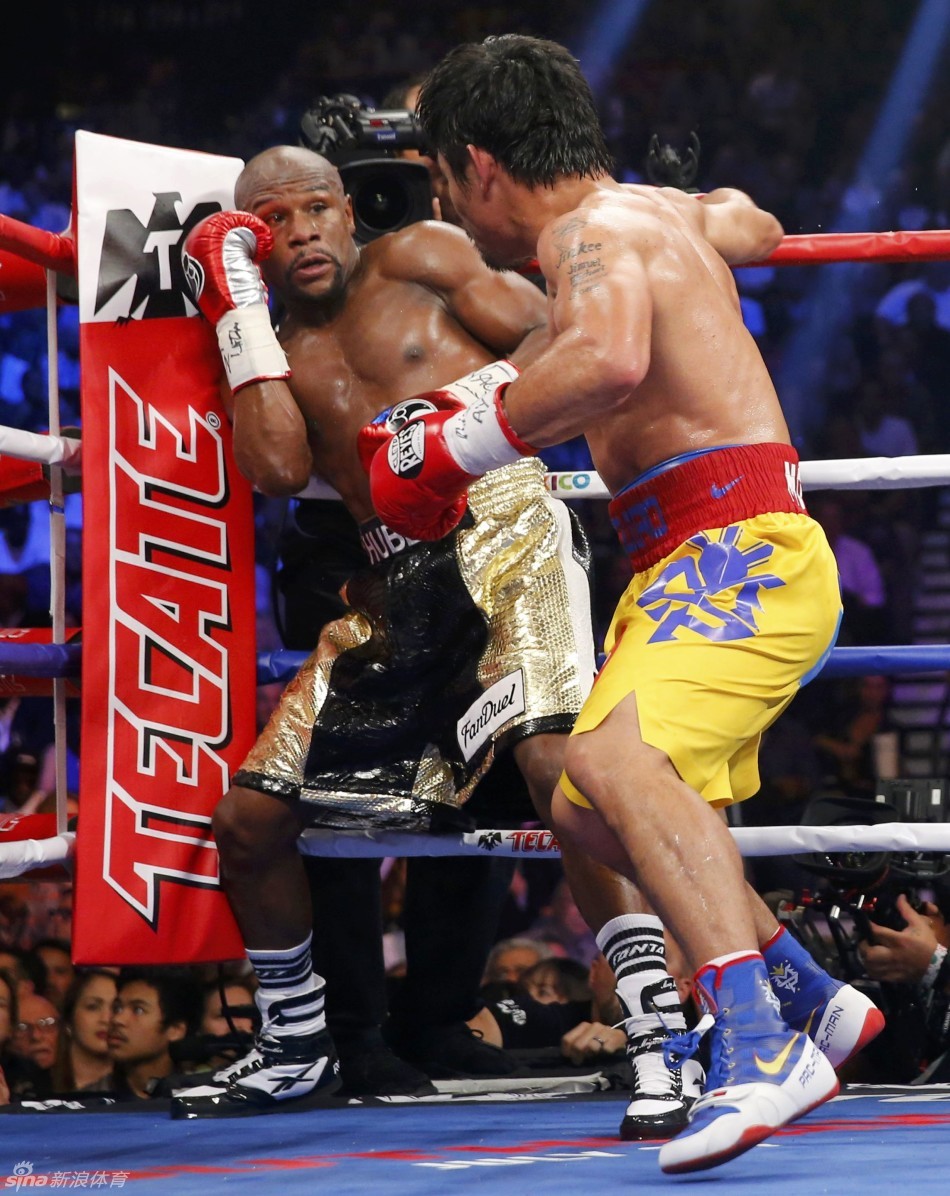 梅威瑟正中帕奎奥面门