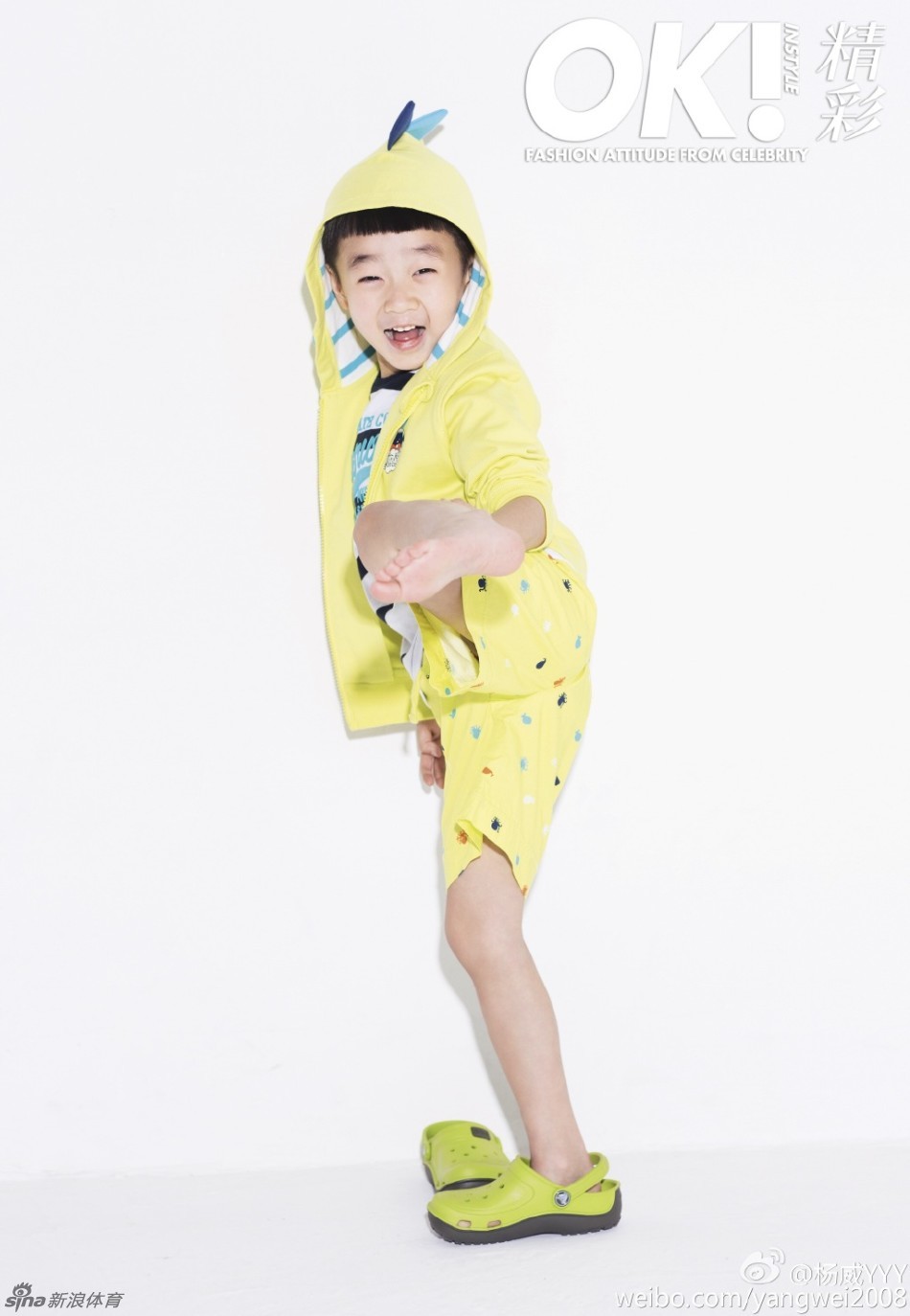 杨威爱子杨阳洋杂志大片尽显童真_高清图集_新浪网