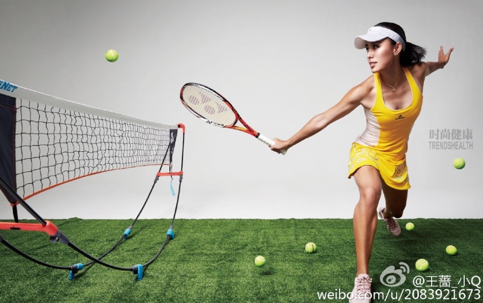 网球美女王蔷私人美照