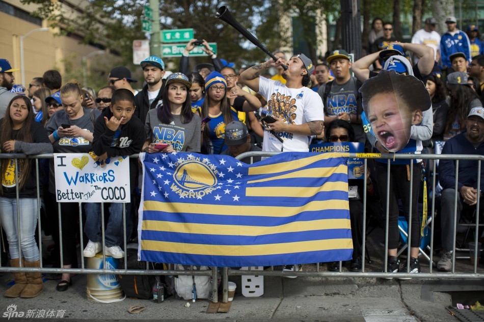 奥克兰nba冠军大游行