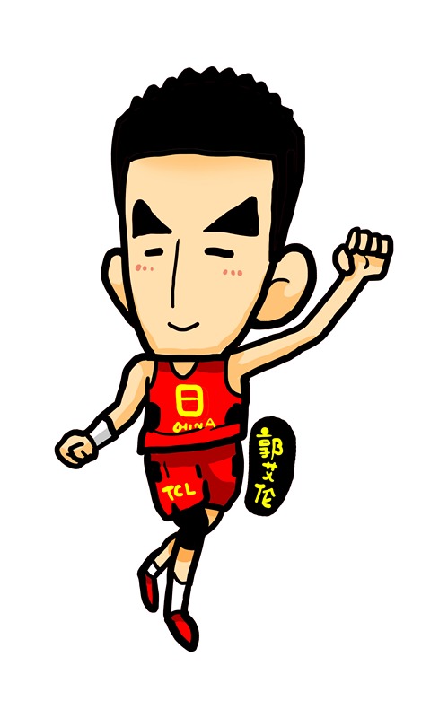 漫画中国男篮队员 q版奇趣可爱为亚锦赛助力_高清图集_新浪网
