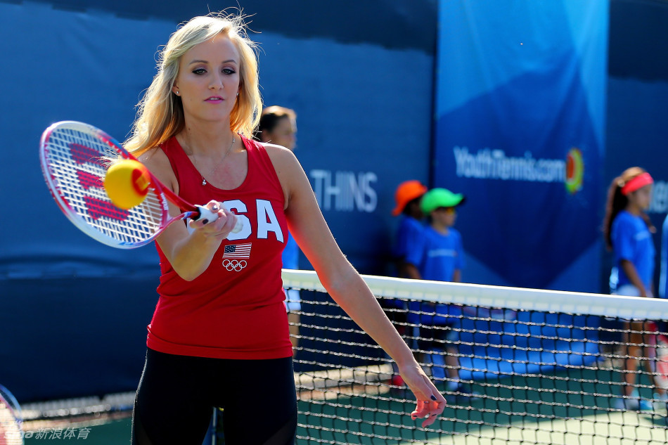 柳金惊艳亮相美网