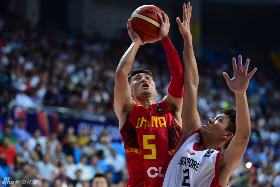 新浪直击中国男篮91-42新加坡_高清图集_新浪网