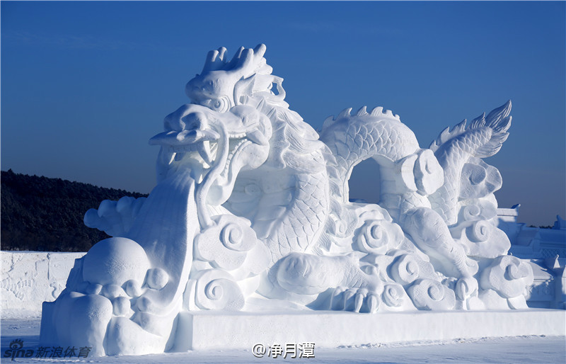 长春净月潭瓦萨国际滑雪节精美雪雕