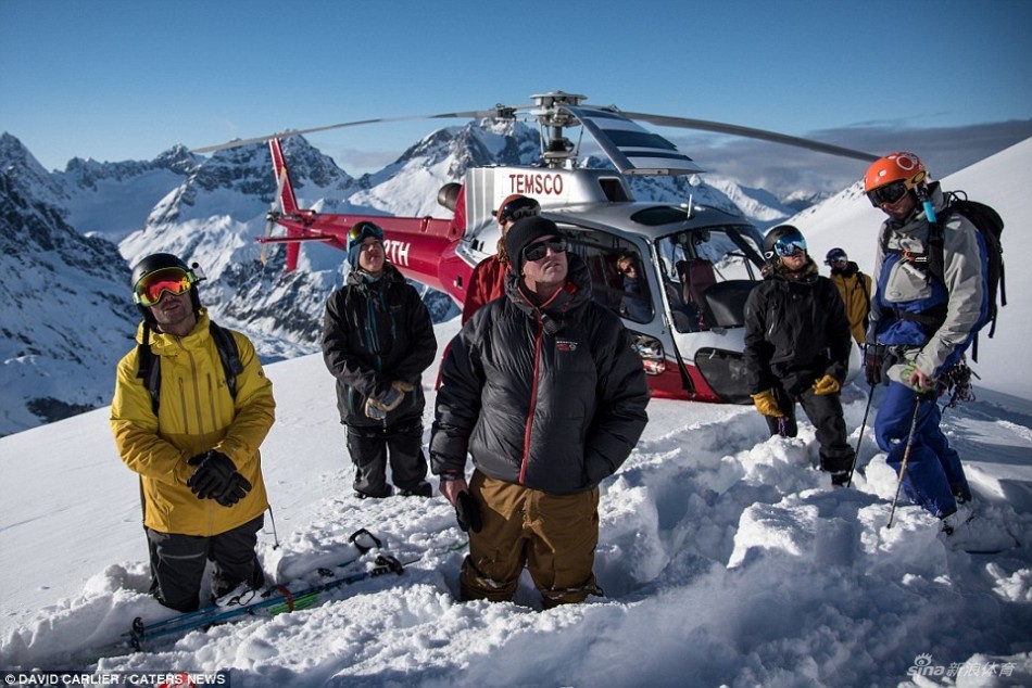 极限勇士挑战垂直滑雪_高清图集_新浪网