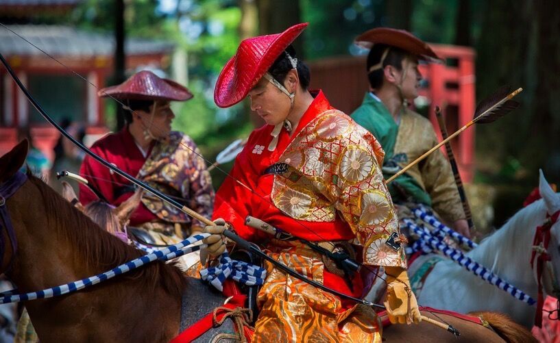 日本武士骑马拉弓射箭_高清图集_新浪网
