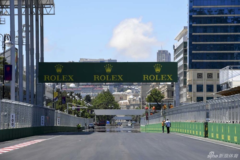 美丽的巴库街道赛道