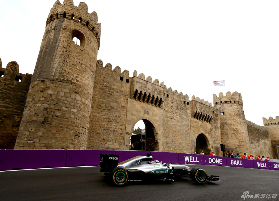 美丽的巴库街道赛道