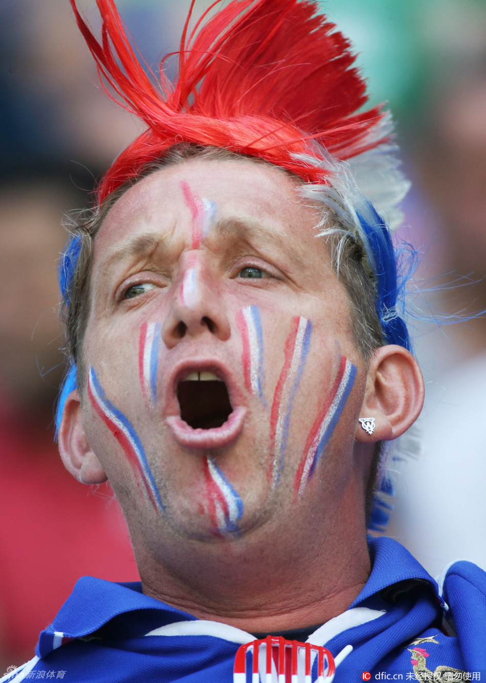 欧洲杯球迷发型秀_高清图集_新浪网