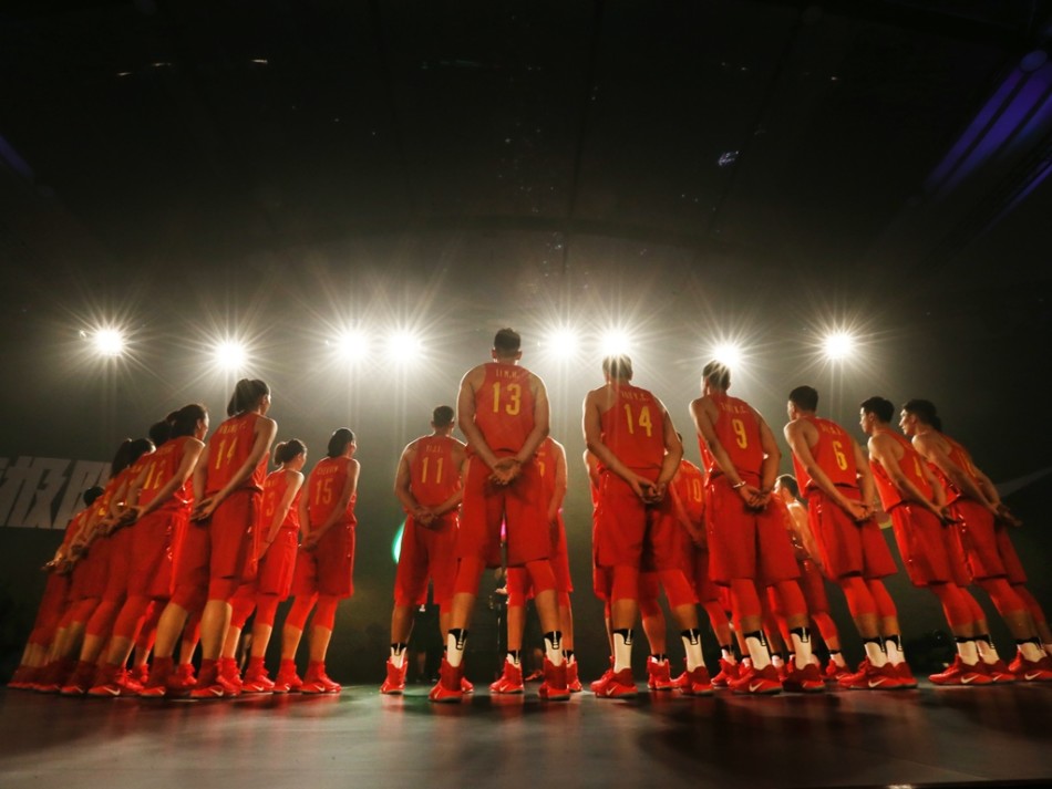 男女篮举办奥运壮行仪式_高清图集_新浪网