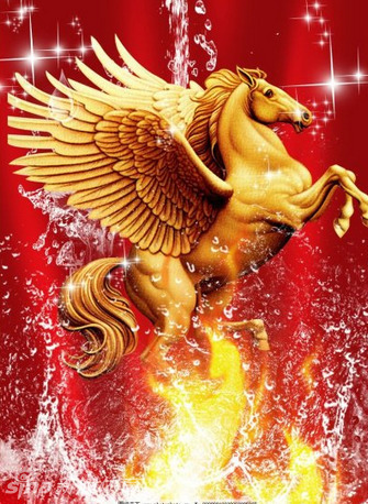 烈马带着火焰冲破天际_高清图集_新浪网