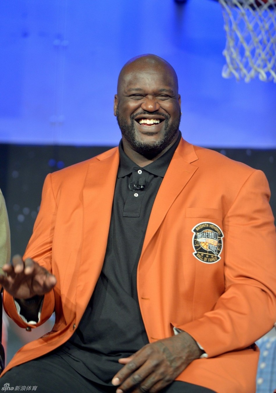 姚明奥尼尔出席名人堂发布会_高清图集_新浪网