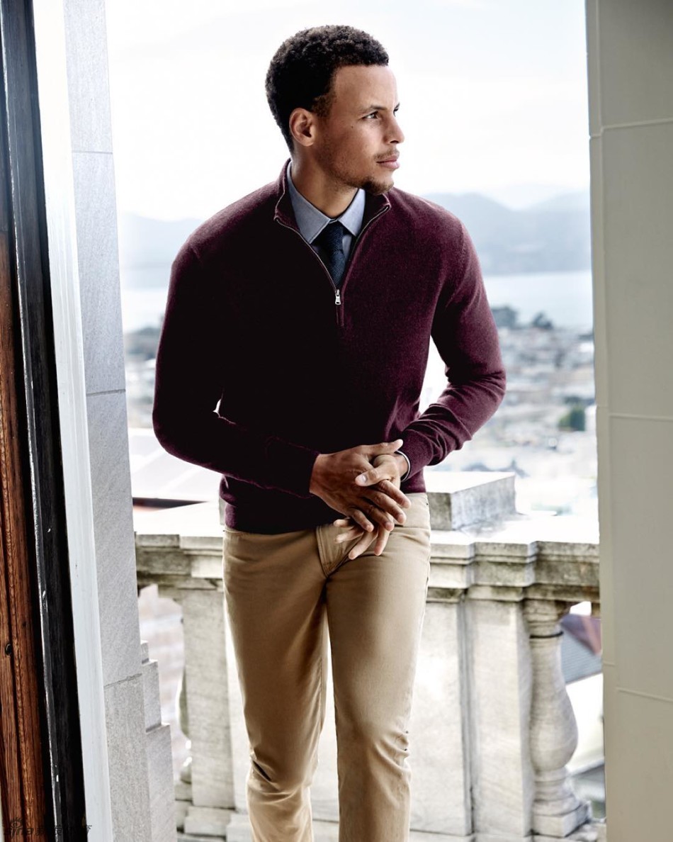 nba勇士队球星库里最近为美国《华尔街日报》拍摄写真,来回顾一下库里