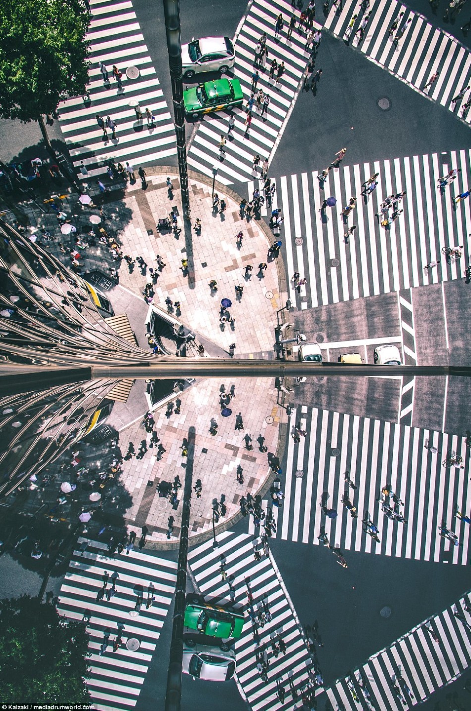 摄影师分享特殊视角照片 主体仿佛悬空高层