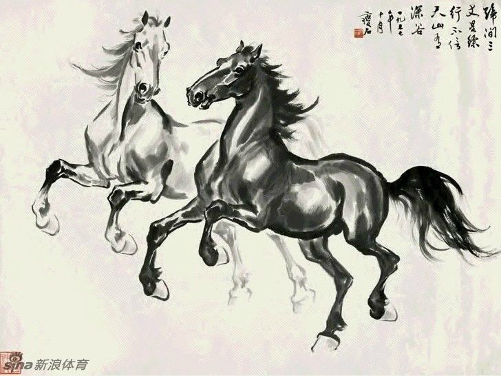 近现代名家画马栩栩如生_高清图集_新浪网