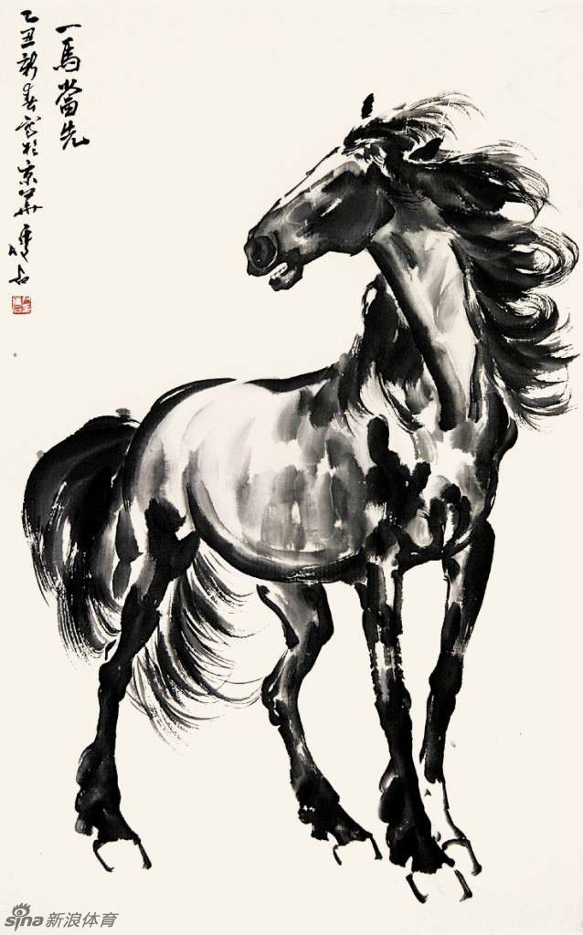近现代名家画马栩栩如生_高清图集_新浪网