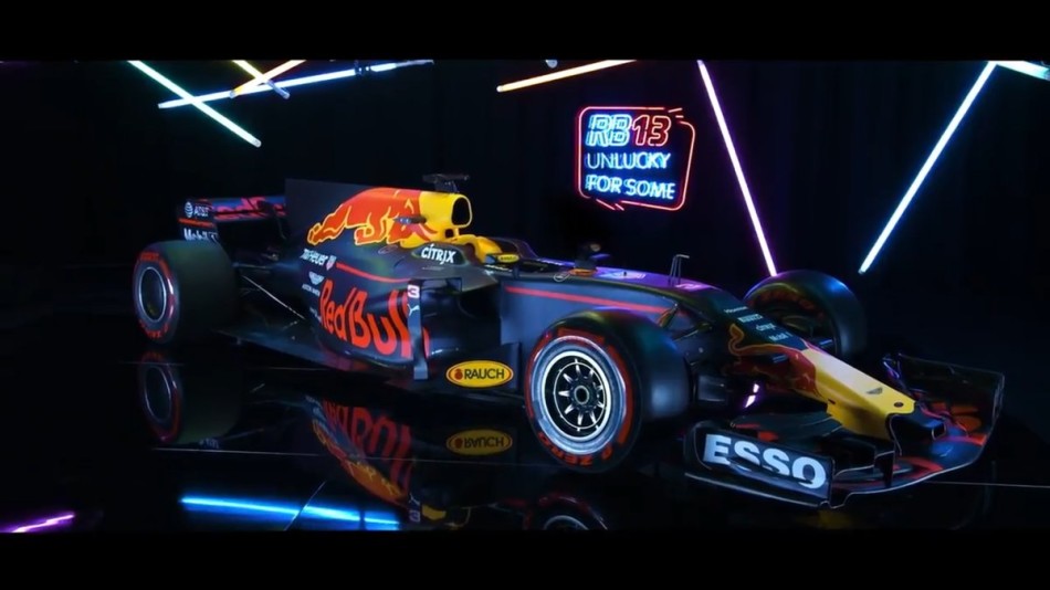 红牛2017f1新车rb13