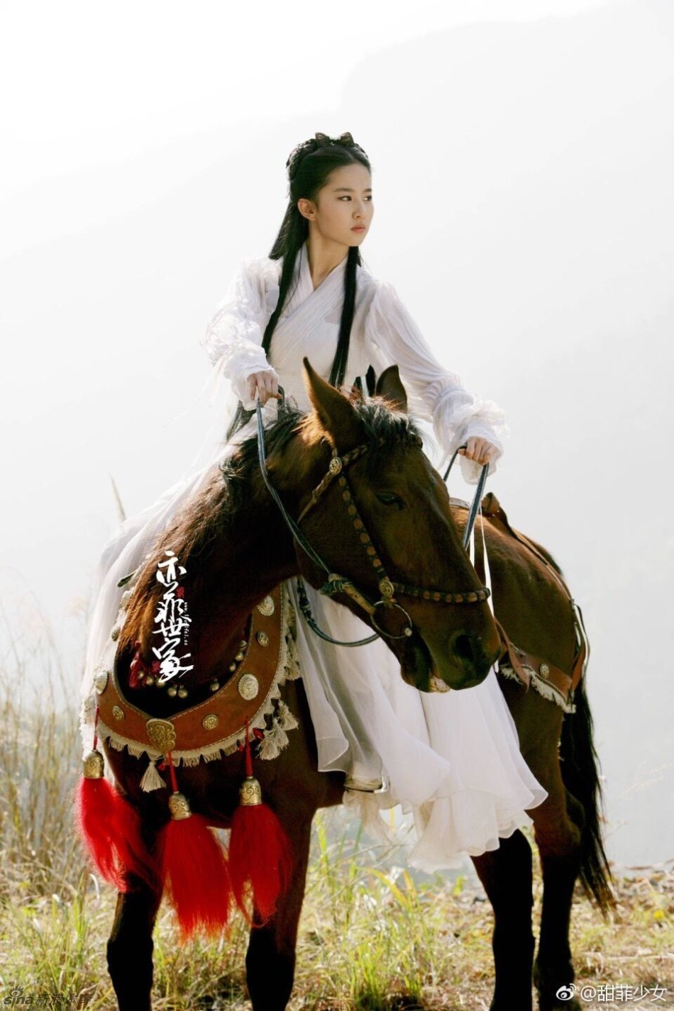 古装仙女刘亦菲骑马白衣飘飘_高清图集_新浪网