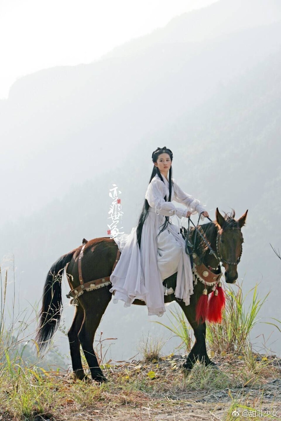古装仙女刘亦菲骑马白衣飘飘_高清图集_新浪网