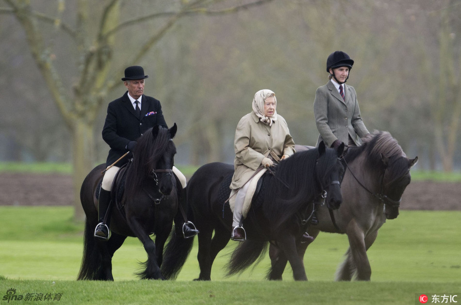 英国女王菲利普亲王春日骑马_高清图集_新浪网