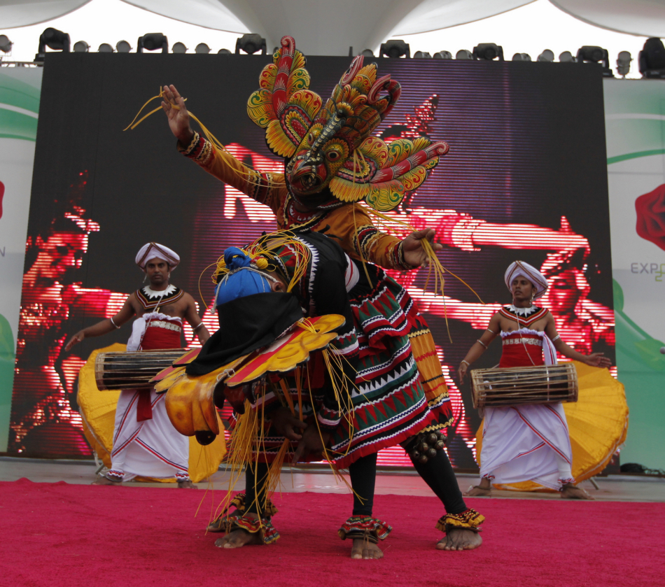 7斯里兰卡南部面具舞 (刘宇 摄)