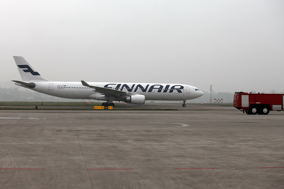 芬兰航空今日开通重庆至赫尔辛基直飞航线