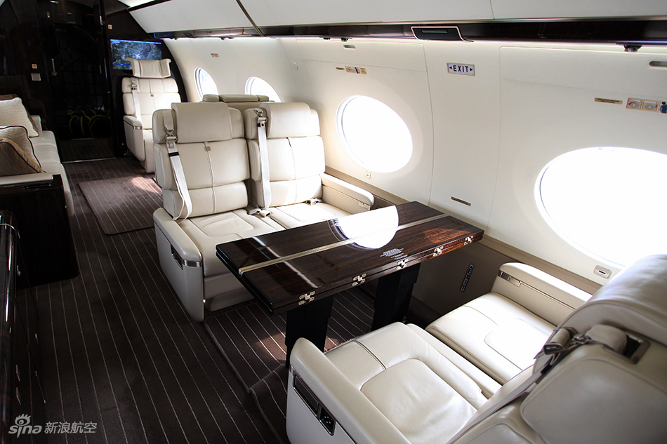 独家揭秘全球最快公务机湾流g650内部_高清图集_新浪网