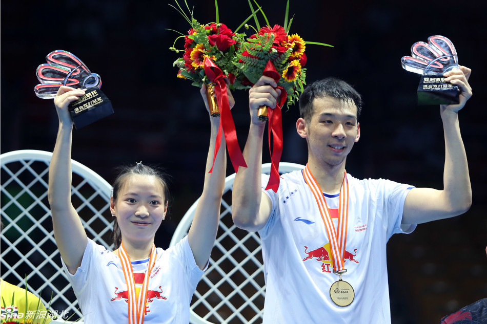 2017羽毛球亚锦赛:鲁凯/黄雅琼夺混双冠军