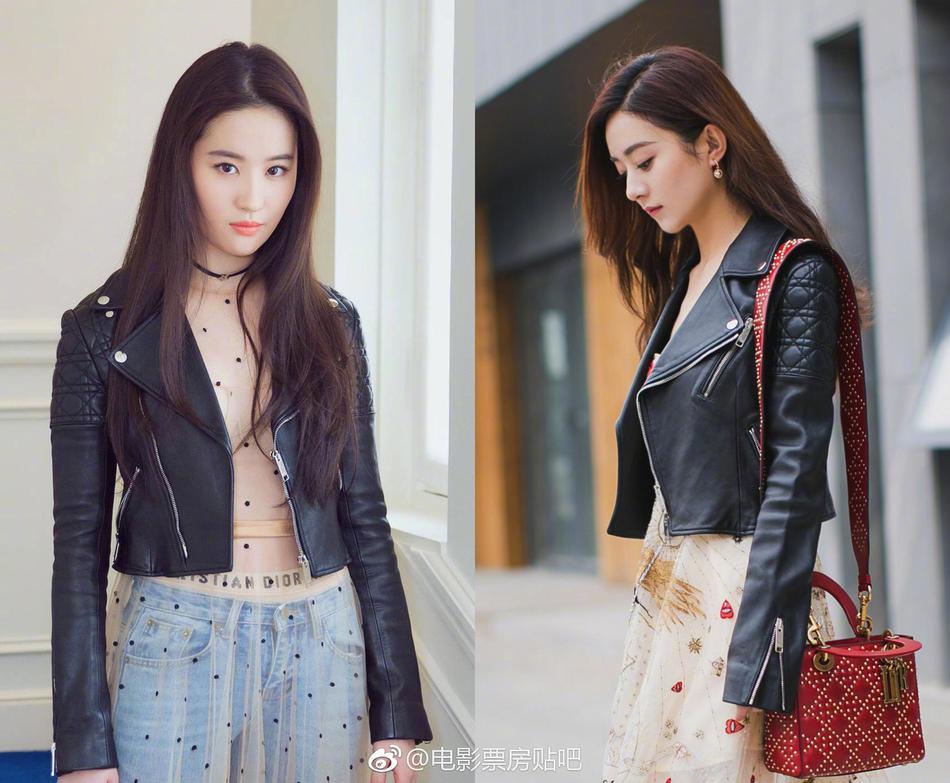 刘亦菲赵丽颖撞衫合集霸气vs甜美你爱哪一款