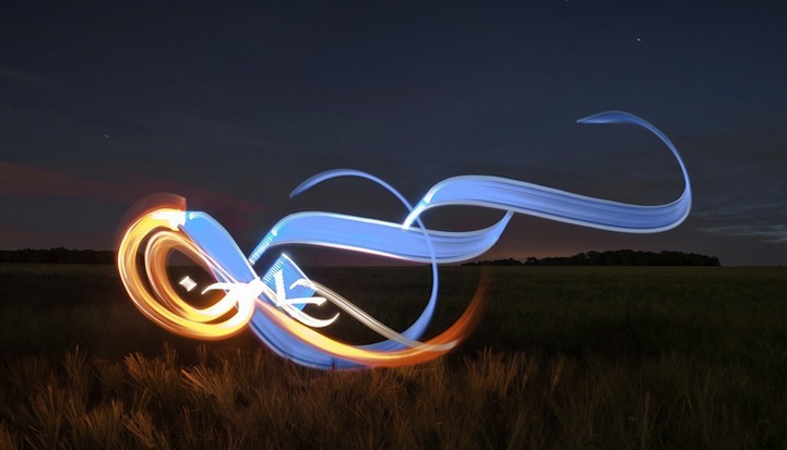 美丽神秘的符号 超赞的光绘摄影作品赏