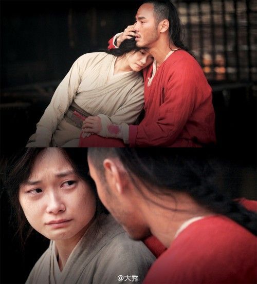 李宇春古装长发造型曝光 倒在阮经天怀抱