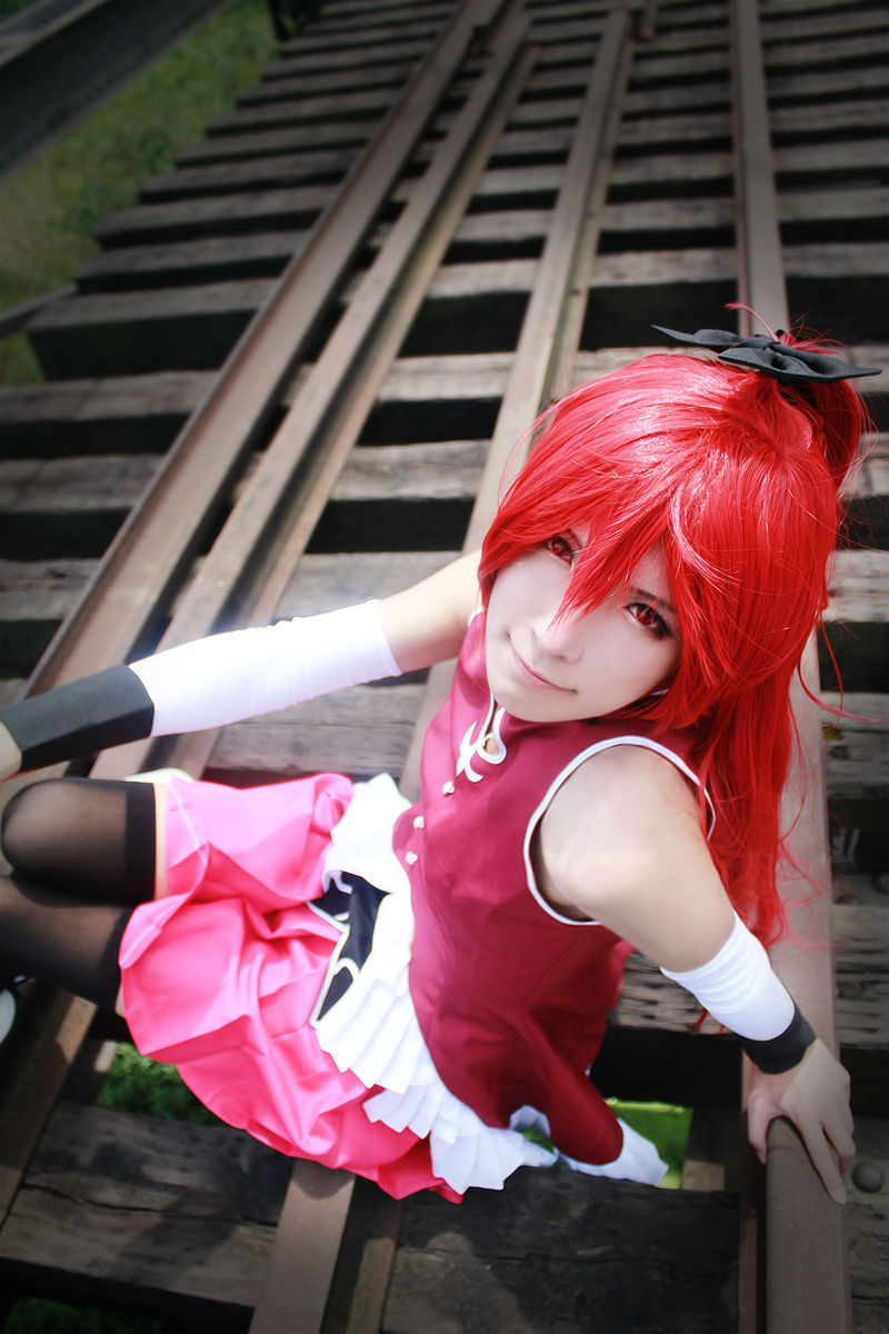 伪娘 魔法少女小圆 佐仓杏子 cos [9p]